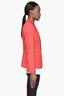 Givenchy Red Wool Fitted Zip sleeve Blazer for women