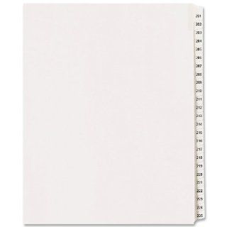 Collated Legal Dividers, 201 225 Tab Set (82191)