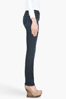 J Brand Indigo Mid Rise Rail Jeans for women