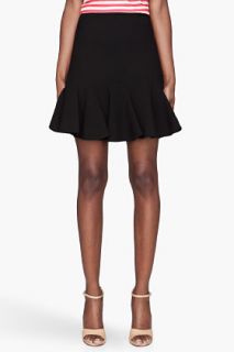 CARVEN Black Flounce Skirt for women