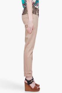 Thakoon Beige Cropped Pants for women