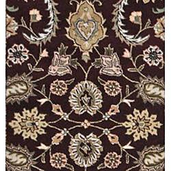 Hand tufted Alexa Syrah Oriental Persian Maroon Wool Rug (8 x 10