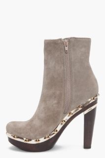 Diane Von Furstenberg Fausta Two Suede Boots for women