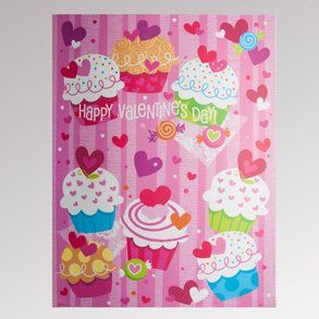Valentines Day Cupcake Clings Toys & Games