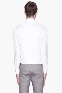 Saint Laurent White Paris Collared Shirt for men