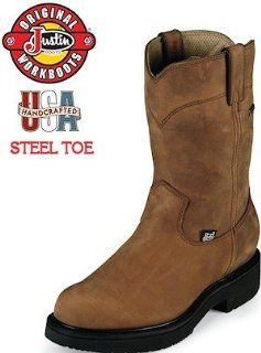 Justin Workboot Gore Tex 10 Pull On 6605 Shoes