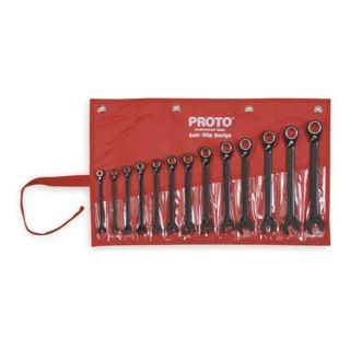 Proto JSCVM 13S Ratcheting Wrench Set, Metric, 12 pt, 13 PC