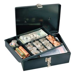 Master Lock 7111D Cash Box, Black, 9 1/2x11 13/16x3 9/16