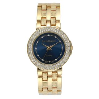 Steve Harvey Mens Blue Dial Crystal Bracelet Watch Today $54.99 4.0