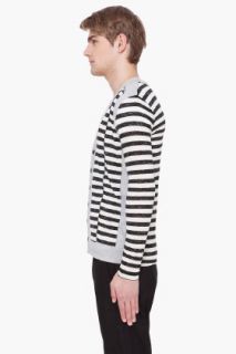 Yigal Azrouel Striped Jersey Cardigan for men