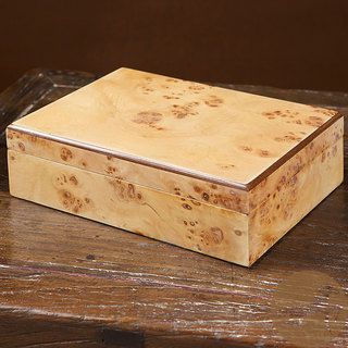 Christopher Knight Home Natural Burl Wood Jewelry Box
