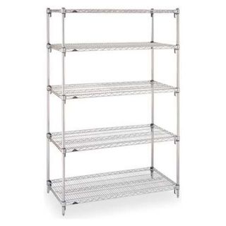 Metro 4UX21 Wire Shelving, H 86, W 36, D 24, 5 Shelves