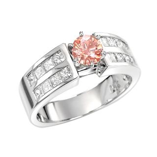 14k White Gold 1 1/2ct TDW Pink and White Diamond Ring (G, SI2