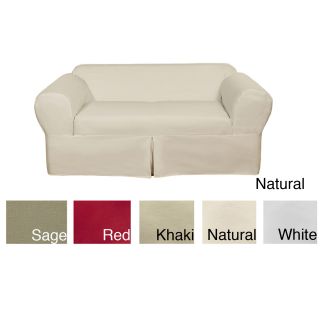 Classic Two piece Twill Loveseat Slipcover Today $80.99 4.0 (12