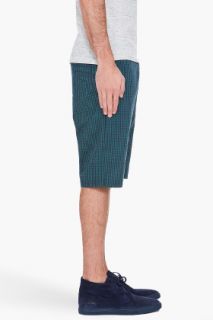 Paul Smith Jeans Plaid Gingham Seersucker Shorts for men