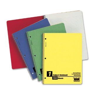 Inches, 100 Sheets Per Notebook, Asst Colors (25 207)