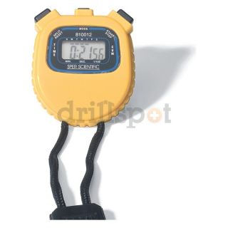 Sper Scientific 810012 Stopwatch, Water Resistant, Yellow