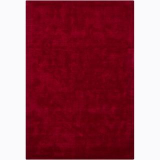 Hand tufted Mandara Solid Red Rug (53 x77)