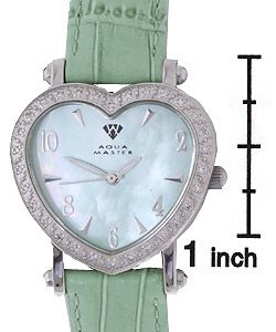 Aqua Master Womens Diamond Heart shaped Watch