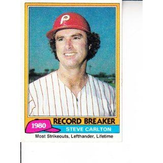 1981 Topps #202 Steve Carlton RB Baseball 