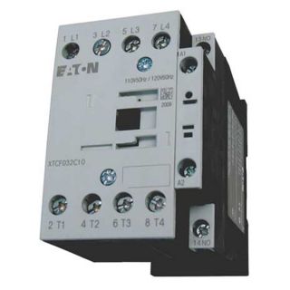 Eaton XTCF045C10TD IEC Contactor, 24 27VDC, 25A, Open, 4P