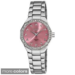 August Steiner Womens Diamond Swiss Quartz Bracelet Watch Today $79