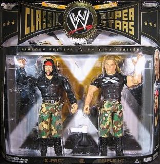 TRIPLE H & X PAC   CLASSIC SUPERSTARS 2 PACK EXCLUSIVE WWE