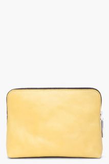 3.1 Phillip Lim Lemon Combo Leather 31 Minute Cosmetic Clutch for women