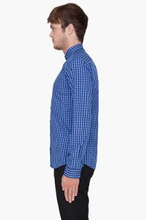 Tiger Of Sweden Blue Bold Gingham Thornie Shirt for men