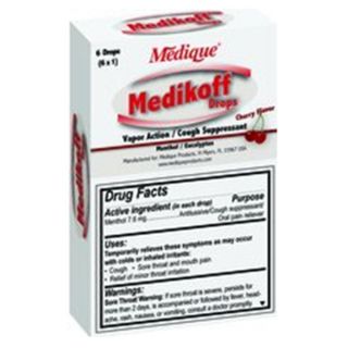 Products 05069 MEDIQUE MEDIKOFF Vendameds Cough Drops 6Ct, Pack of 24