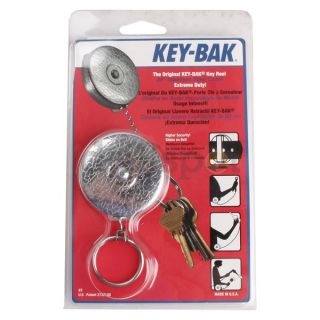 KEY BAK 0003 011 Key Reel, 24 In, SS Cord, Belt Loop