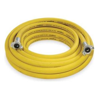Goodyear Engineered Products A1250 UC 25 Air Hose, Universal Coupler, 50 Ft, Yellow