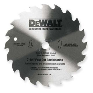 Dewalt DW3524 Crclr Saw Bld, Steel, 7 1/4 In Dia, 100 TPI