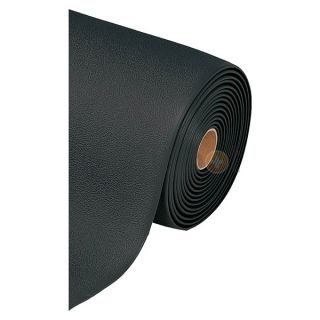 Notrax 411R0436BL Anti Fatigue Mat, PVC, Blk, 9/16 In, 3x60 ft