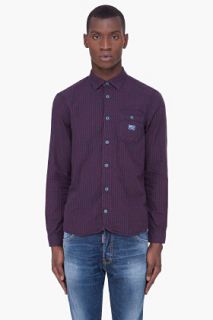 Diesel Burgundy Shrobyl rs Shirt for men