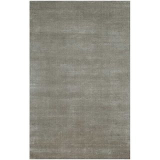 Hand woven Wool and Art Silk Grey Rug (8 x 10) Today $657.99