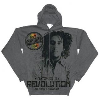 Bob Marley   Revolution Zip Hoodie   Medium Clothing