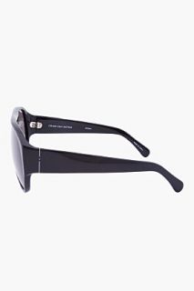 Dries Van Noten Black Aviator Sunglasses for women
