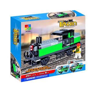 Fun Blocks Train Engine 3 in 1 Brick Set