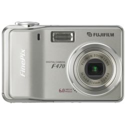 Fuji Finepix F470 6MP Digital Camera w/ Bonus Kit