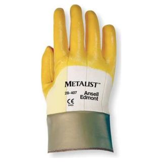 Ansell 28 407 8 Cut Resistant Gloves, Yellow, M, PR