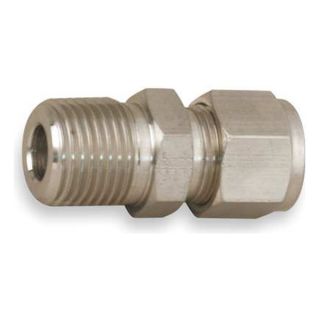 Parker 6MSC6N 316 Male Connector, Pipe And Tube 3/8In, 316SS