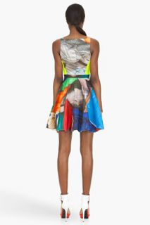 Hussein Chalayan Red Multicolor Speed Flare Dress for women