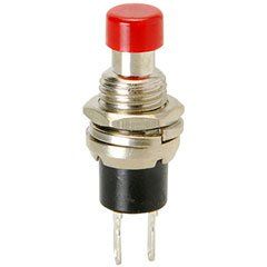 Momentary N.O. Classic Small Push Button Switch Red