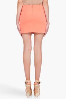 Diane Von Furstenberg Peach Camisha Mini Skirt for women