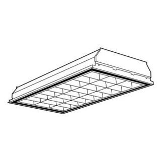 Lithonia 2PMO G B 2 U31 12LS MVOLT GEB10IS Recessed Troffer, Parabolic, 31WTU8