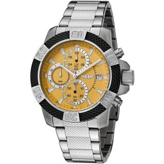 by Invicta Mens Chronograph Yellow Dial Watch