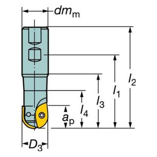 Sandvik Coromant RA216 19M25 051 Ballnose Endmill