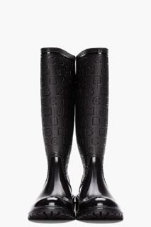 Marc By Marc Jacobs Black Rubber Rain Boot for women