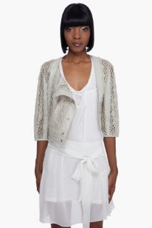 Vanessa Bruno Lace Leather Jacket for women